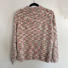 Load image into Gallery viewer, Vintage Green Pink White Marled Sweater

