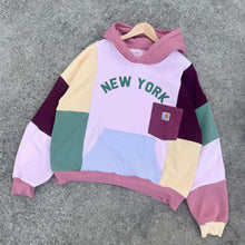 Load image into Gallery viewer, Reworked Carhartt x New York Patchwork Hoodie
