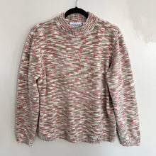 Load image into Gallery viewer, Vintage Green Pink White Marled Sweater

