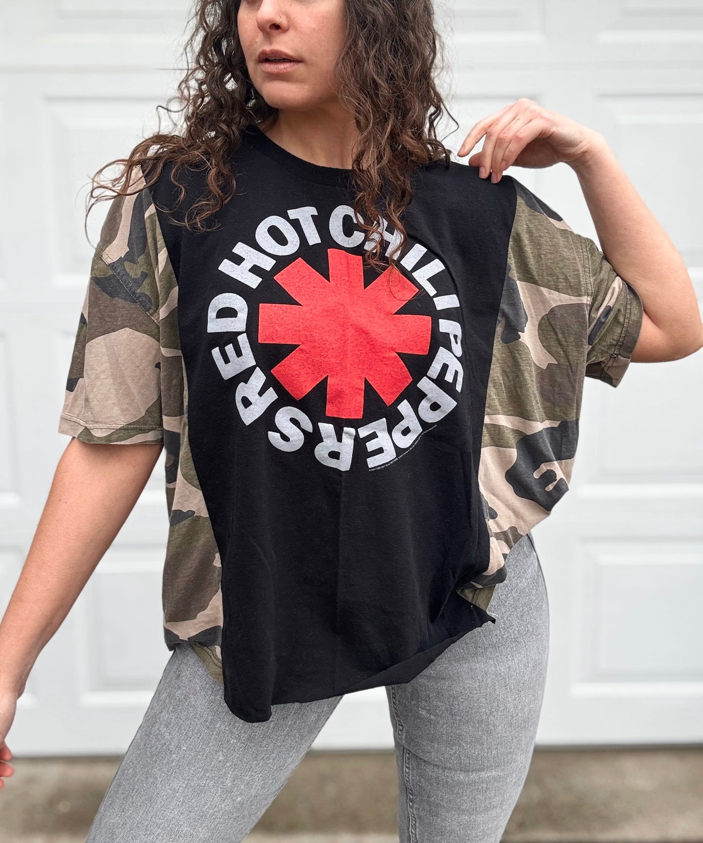 Reworked Red Hot Chili Peppers Camo Tee