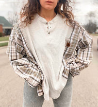 Load image into Gallery viewer, Custom Tee/Flannel Tee/Waffle Knit Henley
